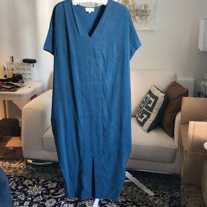 Blue midi dress universal standard